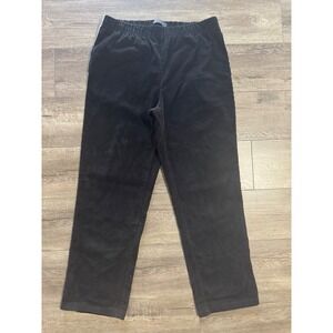 ASOS DESIGN Mens Black Corduroy White Stripe Pull‎ On Pants Size XL